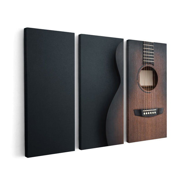 Canvas schilderij drieluik Gitaar
