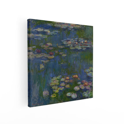 Canvas schilderij vierkant Waterlelies - Claude Monet