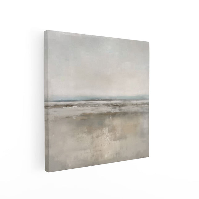 Canvas schilderij vierkant Abstract Kunstwerk van een Strand