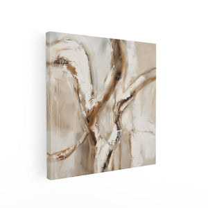 Canvas schilderij vierkant Abstract Kunstwerk van een Boom