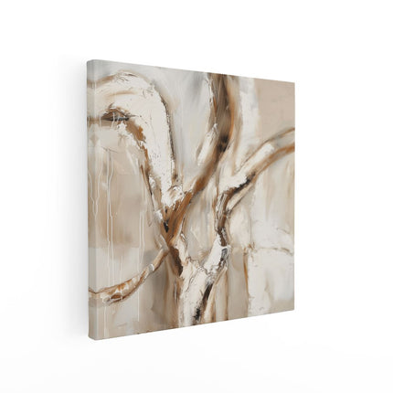Canvas schilderij vierkant Abstract Kunstwerk van een Boom