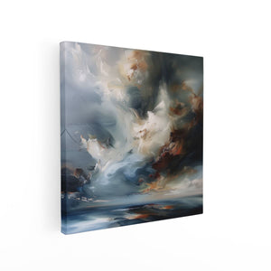 Canvas schilderij vierkant Abstract Kunstwerk van Wolken in de Lucht