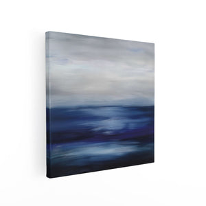 Canvas schilderij vierkant Abstract Kunstwerk van de Oceaan