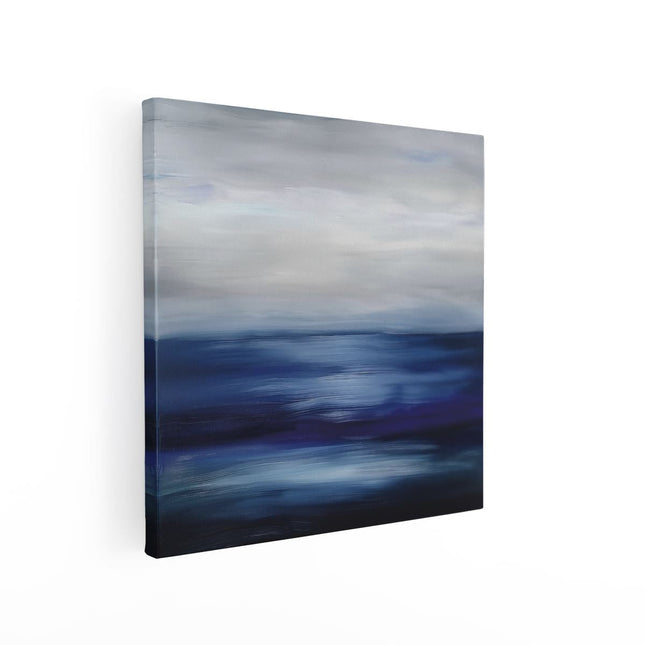 Canvas schilderij vierkant Abstract Kunstwerk van de Oceaan