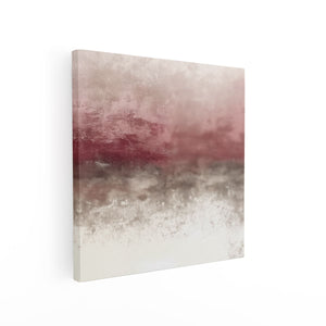 Canvas schilderij vierkant Het Afbeelding is een Roze en Grijs Abstract Kunstwerk