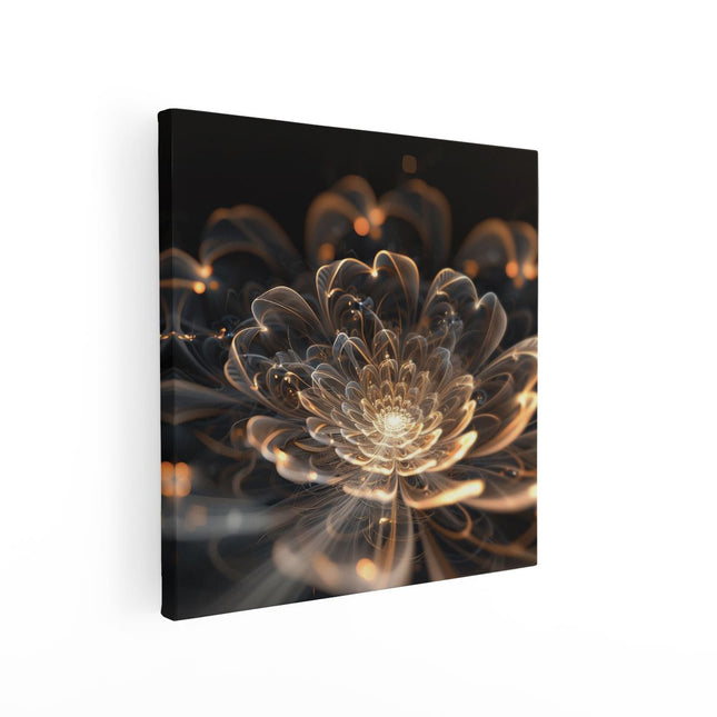 Canvas schilderij vierkant Abstract Beeld van een Bloem