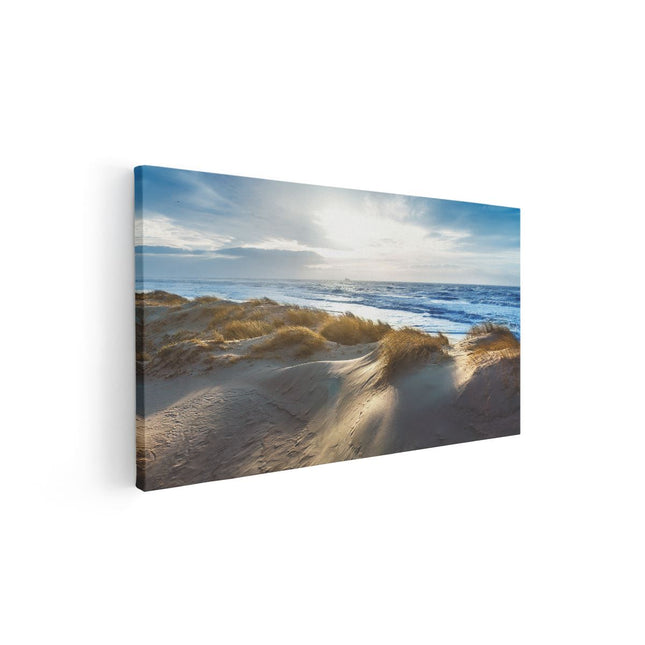 Canvas schilderij vooraanzicht Duinen En Zee 