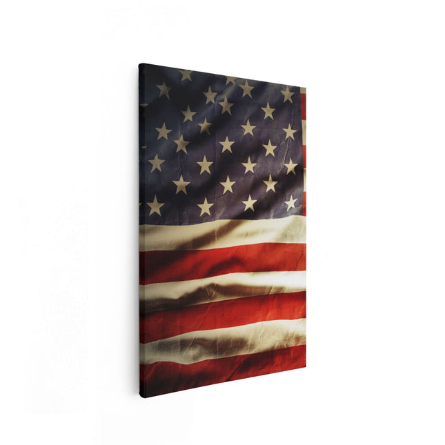 Canvas schilderij vooraanzicht Amerikaanse Vlag - Verenigde Staten