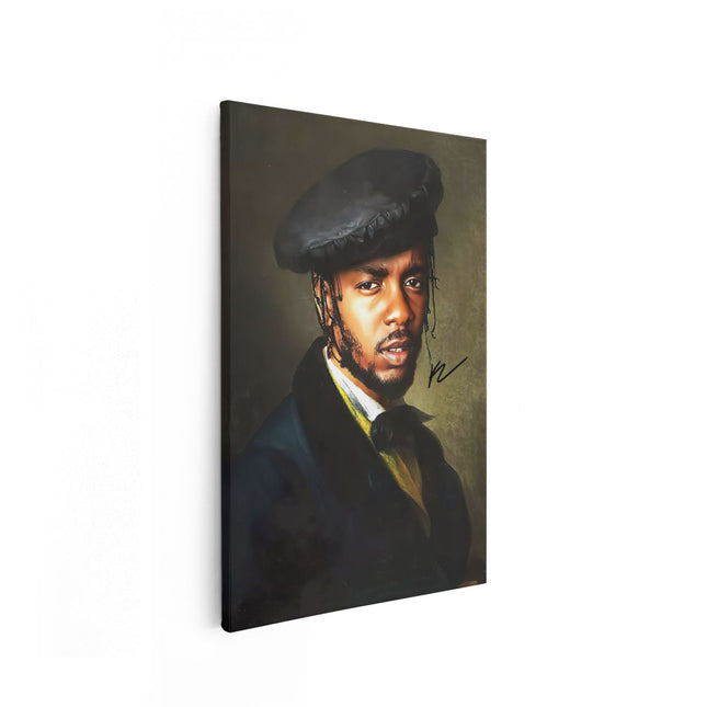 Canvas schilderij vooraanzicht Rapper Kendrick Lamar
