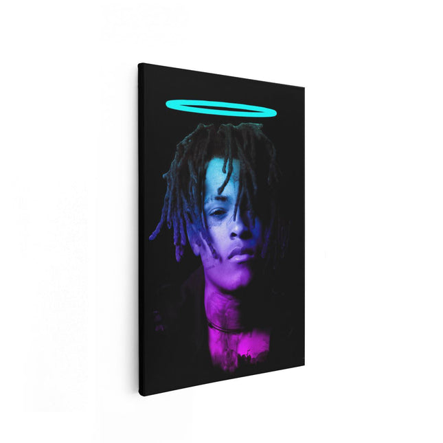 Canvas schilderij vooraanzicht XXXTentacion als Engel