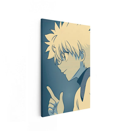 Canvas schilderij vooraanzicht Anime Karakter Killua Zoldyck