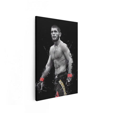 Canvas schilderij vooraanzicht Khabib Nurmagomedov 