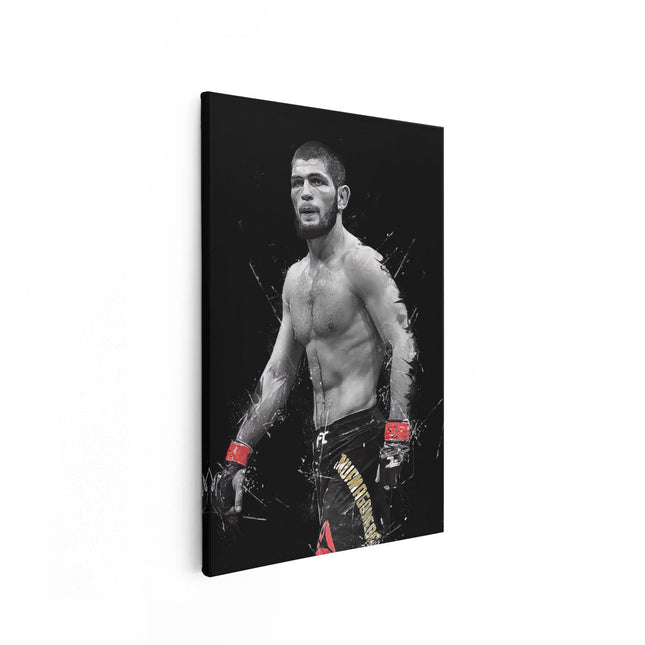 Canvas schilderij vooraanzicht Khabib Nurmagomedov 