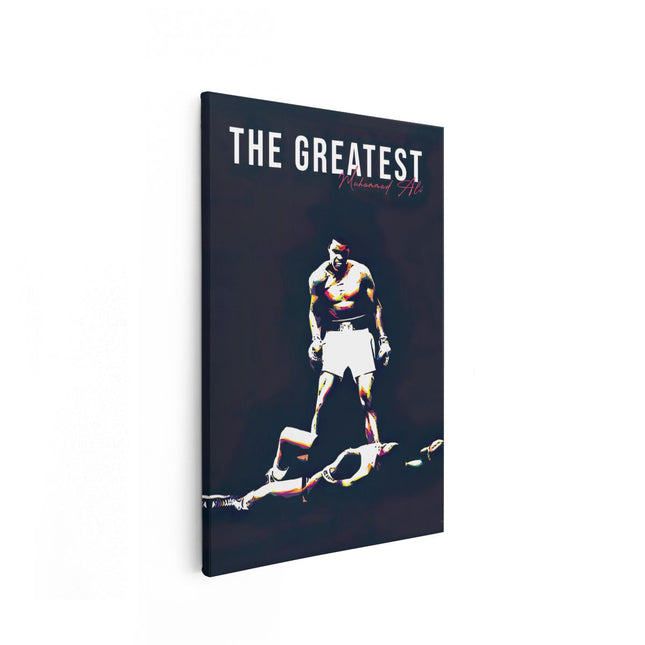 Canvas schilderij vooraanzicht The Greatest Muhammad Ali 