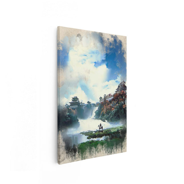 Canvas schilderij vooraanzicht Game Ghost of Tsushima