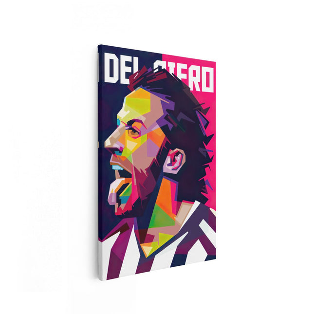Canvas schilderij vooraanzicht Alessandro Del Piero bij Juventus