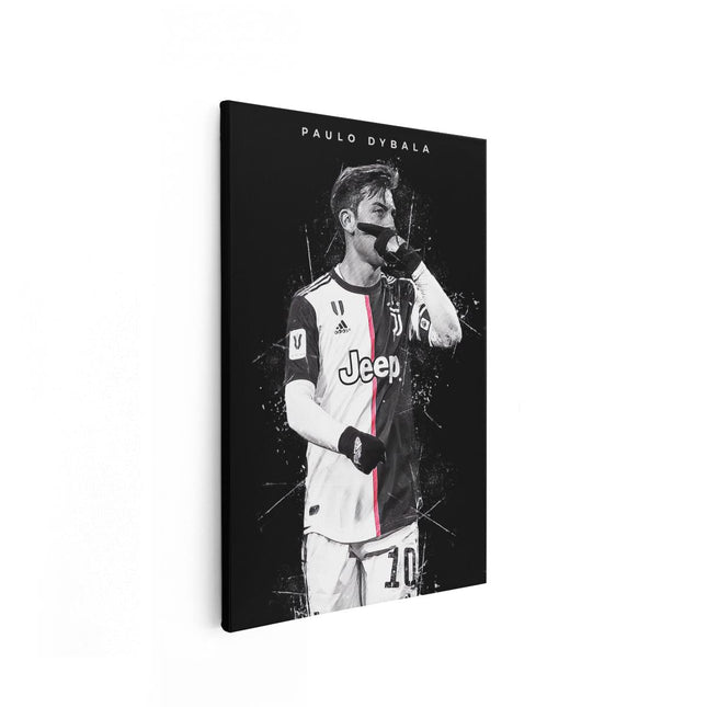 Canvas schilderij vooraanzicht Paulo Dybala bij Juventus