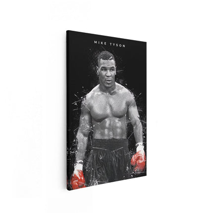 Canvas schilderij vooraanzicht Bokser Mike Tyson