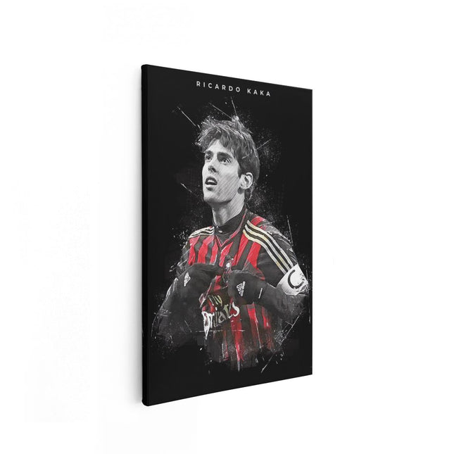 Canvas schilderij vooraanzicht Ricardo Kaka bij AC Milan