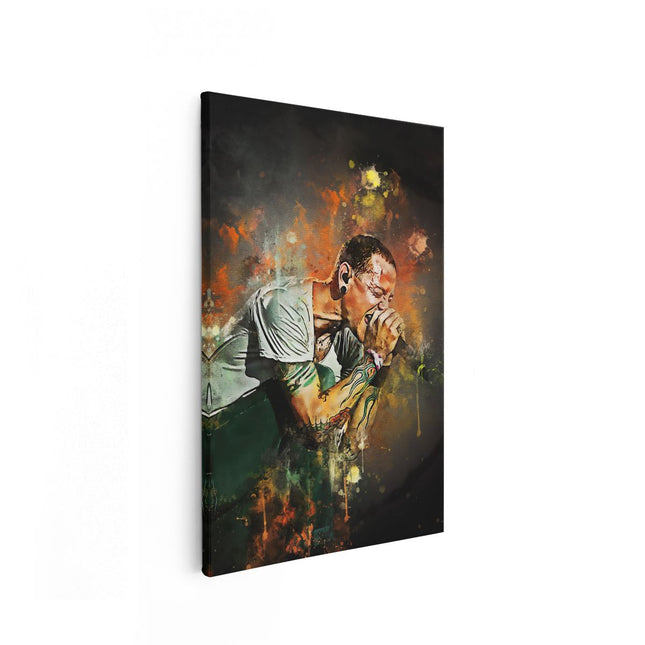 Canvas schilderij vooraanzicht Chester Bennington