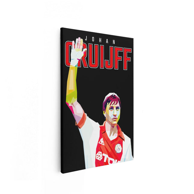 Canvas schilderij vooraanzicht Johan Cruijff bij Ajax