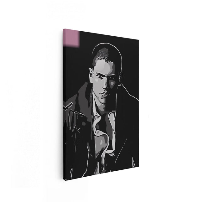 Canvas schilderij vooraanzicht Michael Scofield Prison Break