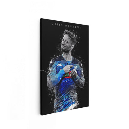 Canvas schilderij vooraanzicht Dries Mertens bij Napoli