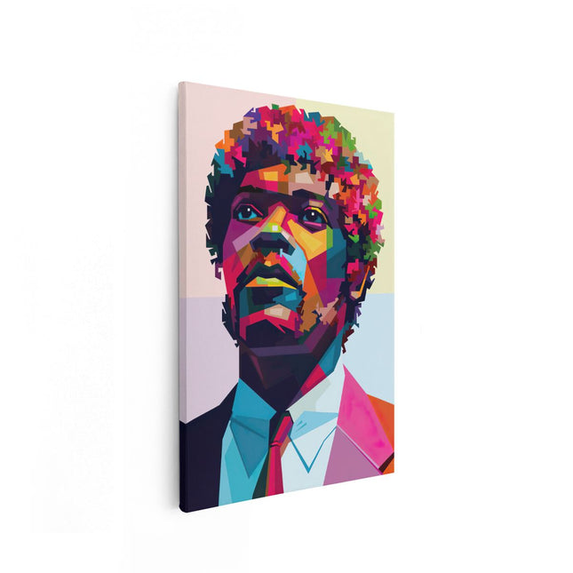 Canvas schilderij vooraanzicht Acteur Jules Winnfield