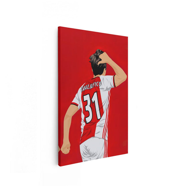 Canvas schilderij vooraanzicht Nicolás Tagliafico bij Ajax 