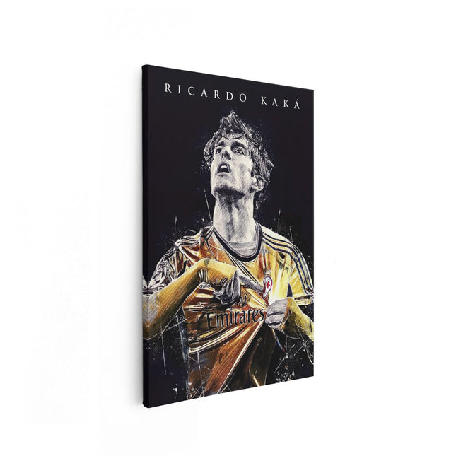 Canvas schilderij vooraanzicht Ricardo Kaka bij AC Milan