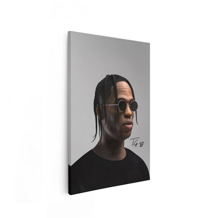 Canvas schilderij vooraanzicht Travis Scott