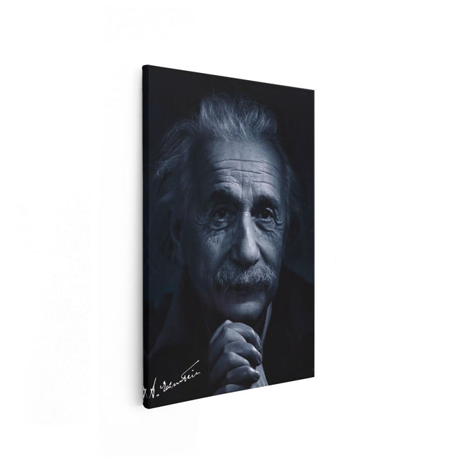 Canvas schilderij vooraanzicht Albert Einstein