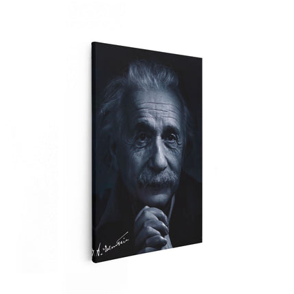 Canvas schilderij vooraanzicht Albert Einstein