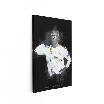 Canvas schilderij vooraanzicht Vinicius Junior bij Real Madrid