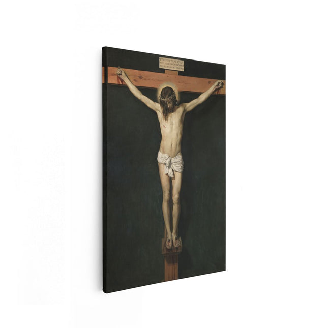 Canvas schilderij vooraanzicht Christus Gekruisigd - Diego Velázquez