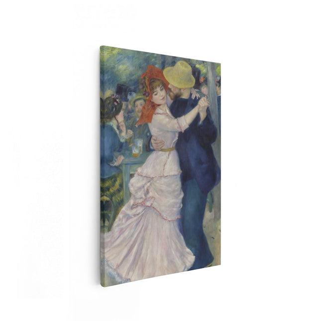 Canvas schilderij vooraanzicht Dans in Bougival - Pierre-Auguste Renoir