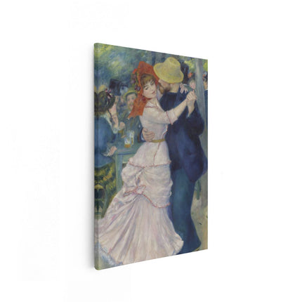 Canvas schilderij vooraanzicht Dans in Bougival - Pierre-Auguste Renoir