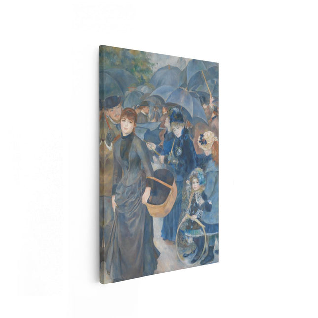 Canvas schilderij vooraanzicht De Paraplu's - Pierre-Auguste Renoir