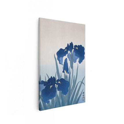 Canvas schilderij vooraanzicht Irissen - Ohara Koson