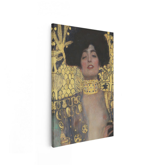 Canvas schilderij vooraanzicht Judith I - Gustav Klimt