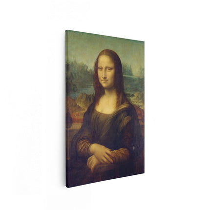 Canvas schilderij vooraanzicht Mona Lisa - Leonardo da Vinci