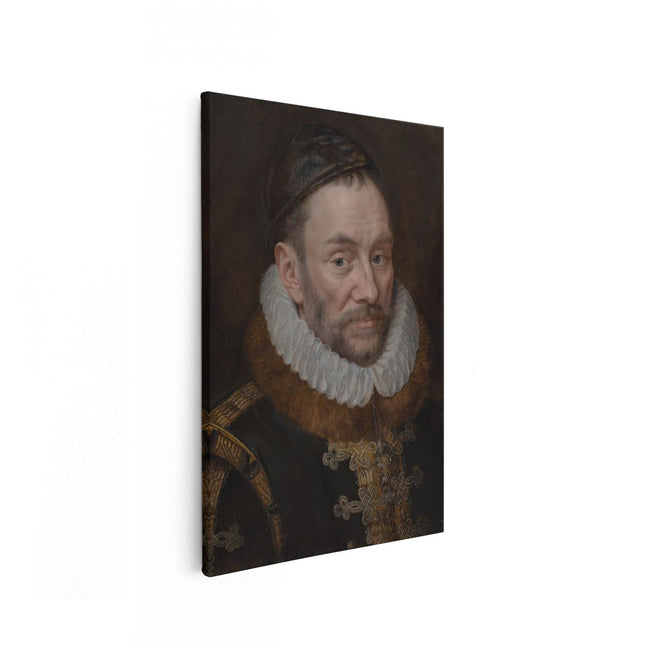 Canvas schilderij vooraanzicht Portret van Willem I - Prins van Oranje - Adriaen Thomasz Key