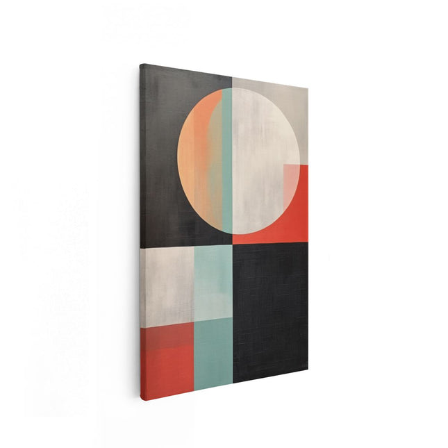 Canvas schilderij vooraanzicht Vier Vlakken Kunst Abstract
