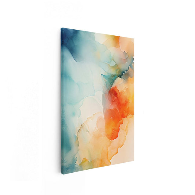 Canvas schilderij vooraanzicht Abstracte Kleurrijke Kunst