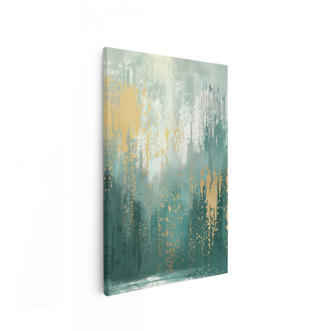 Canvas schilderij vooraanzicht Abstract Kunstwerk van een Bos