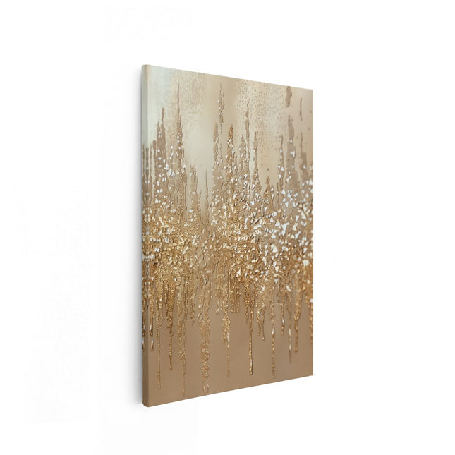 Canvas schilderij vooraanzicht Druppelend Water op een Muur