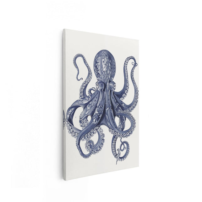 Canvas schilderij vooraanzicht Octopus met Tentakels