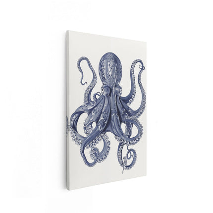 Canvas schilderij vooraanzicht Octopus met Tentakels