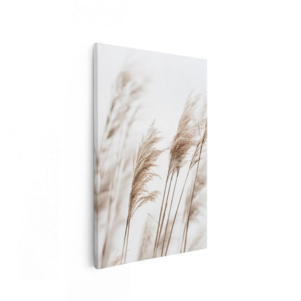 Canvas schilderij vooraanzicht Hoog Gras Wappert in de Wind