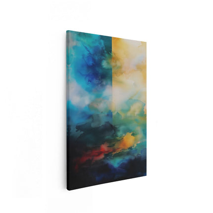 Canvas schilderij vooraanzicht Abstract Kunstwerk van een Lucht en Wolken